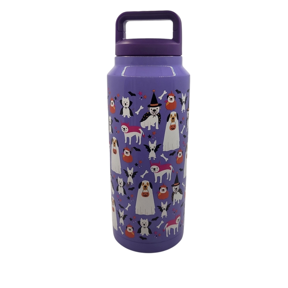 Halloween Dogs Water Bottle Costumed Canines 40oz